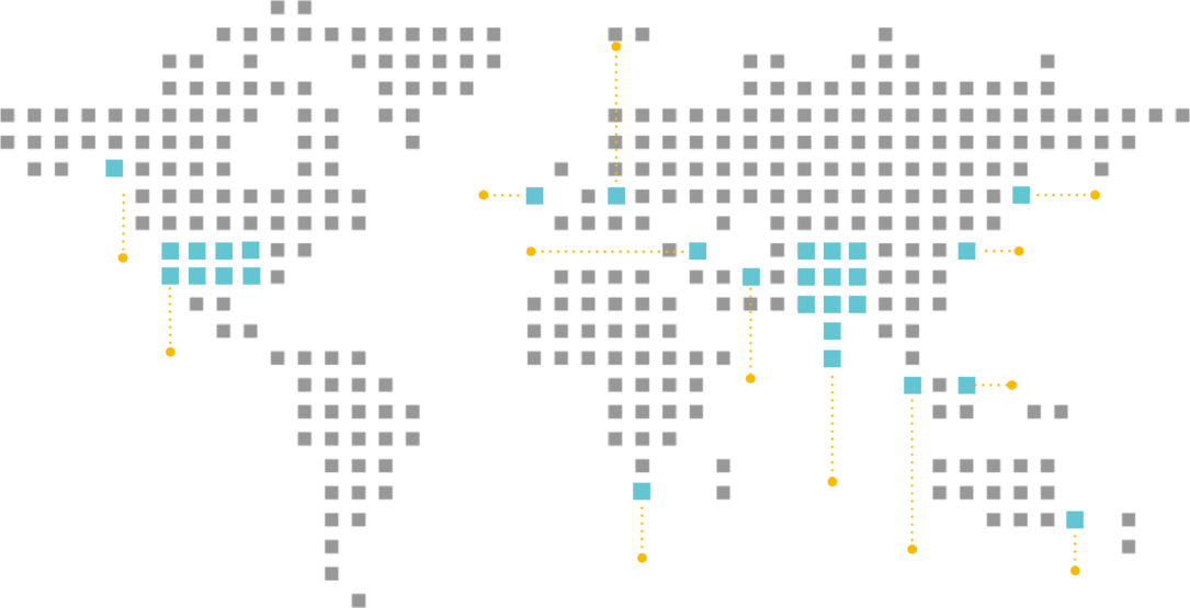 Smokescreen's presence in different countries on a map